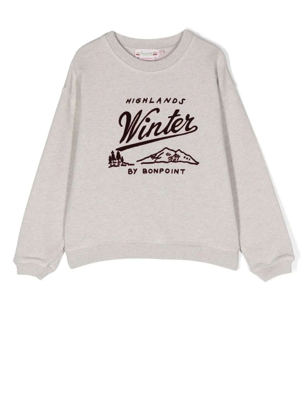 Bonpoint Tayla Printed Cotton Sweatshirt In Neutrals