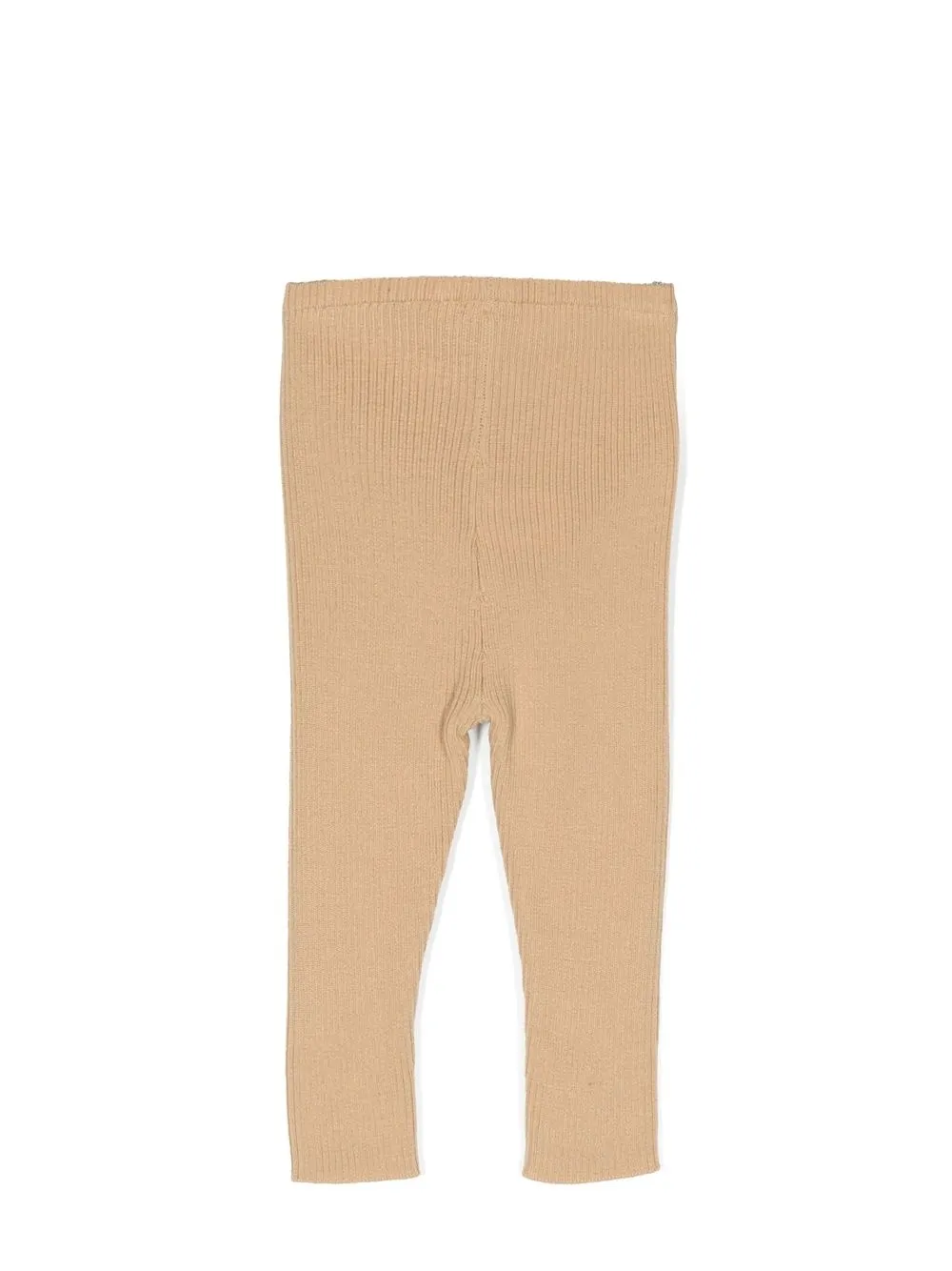 Bonpoint Geribbelde legging - Beige