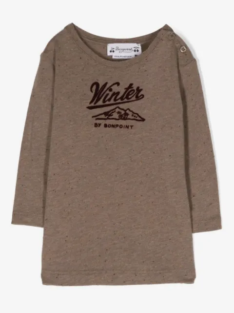 Bonpoint Serighaphie-motif cotton T-shirt