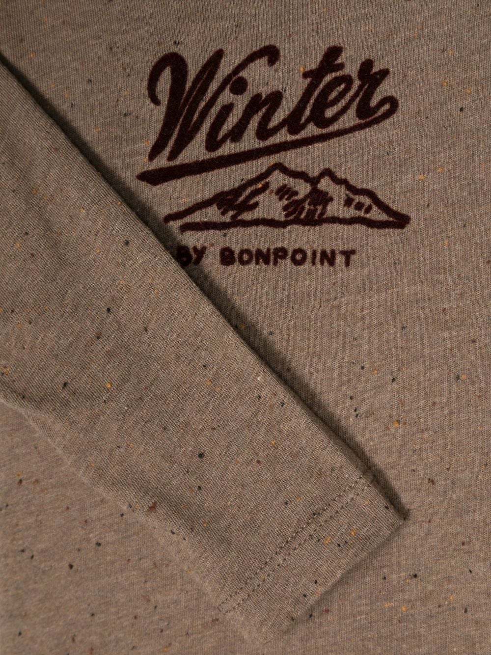 Shop Bonpoint Serighaphie-motif Cotton T-shirt In Brown