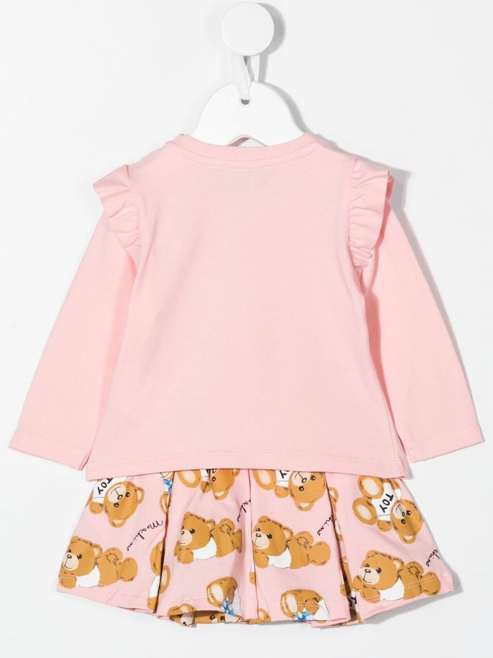 Image 2 of Moschino Kids teddy bear-print skirt set