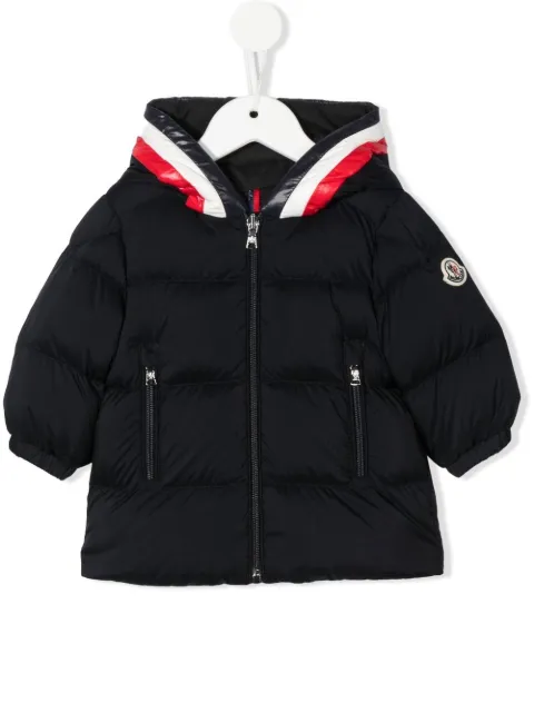 Moncler Enfant chamarra capitonada con capucha