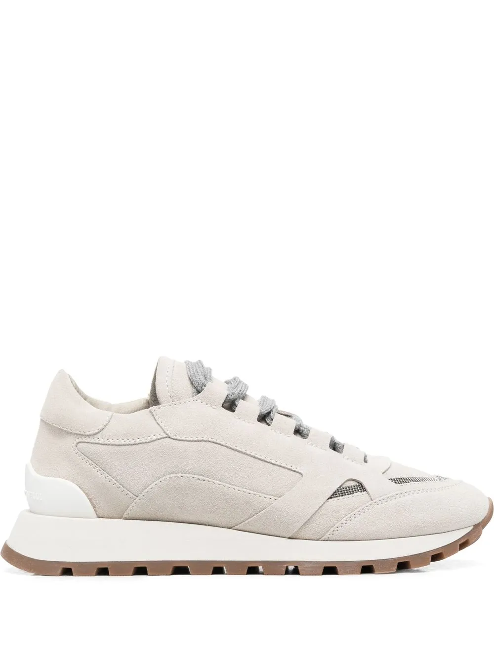 

Brunello Cucinelli tenis bajos con paneles - Neutro
