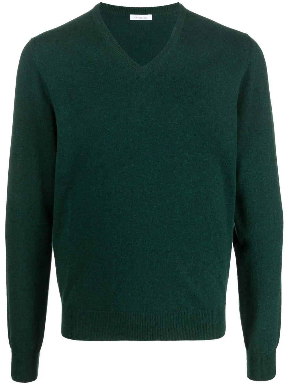 

Malo V-neck knit jumper - Green