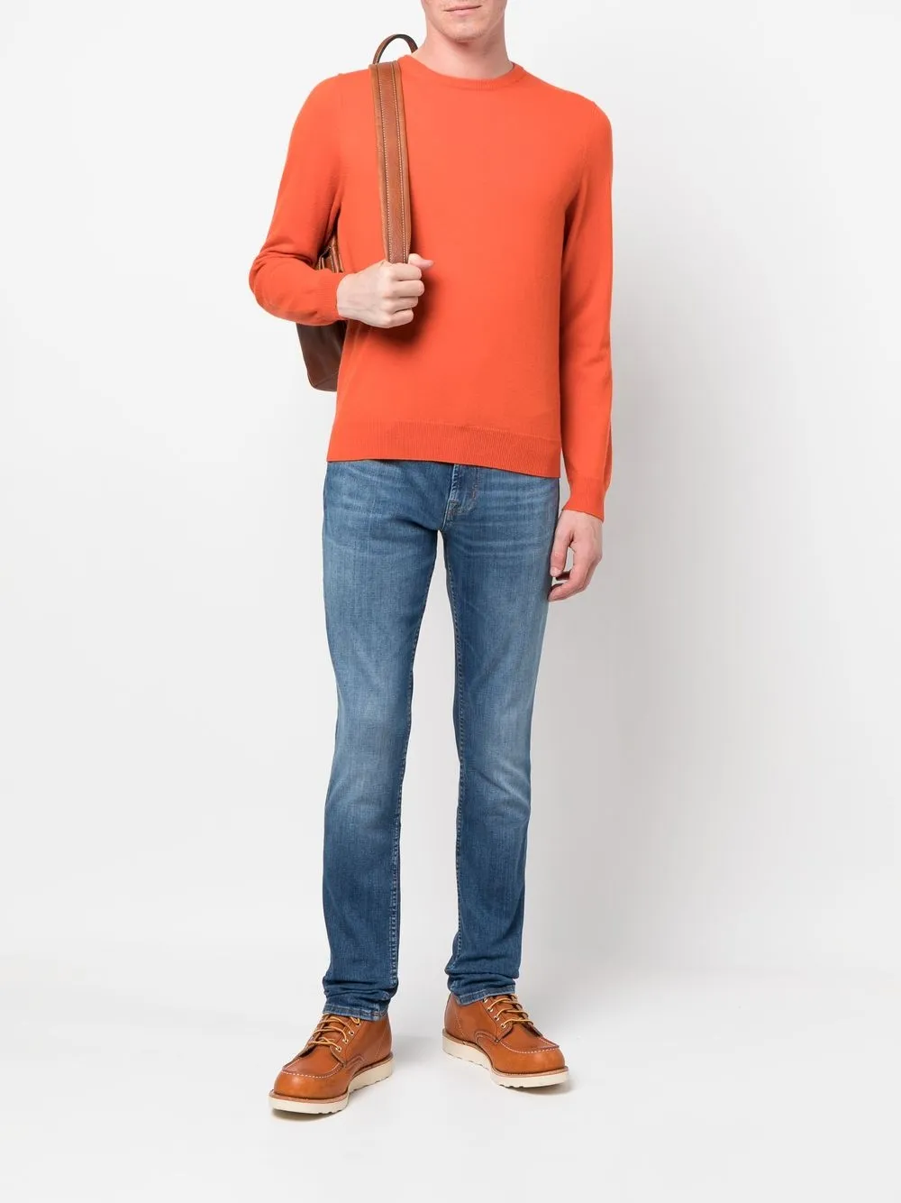 Malo Trui met ronde hals - Oranje