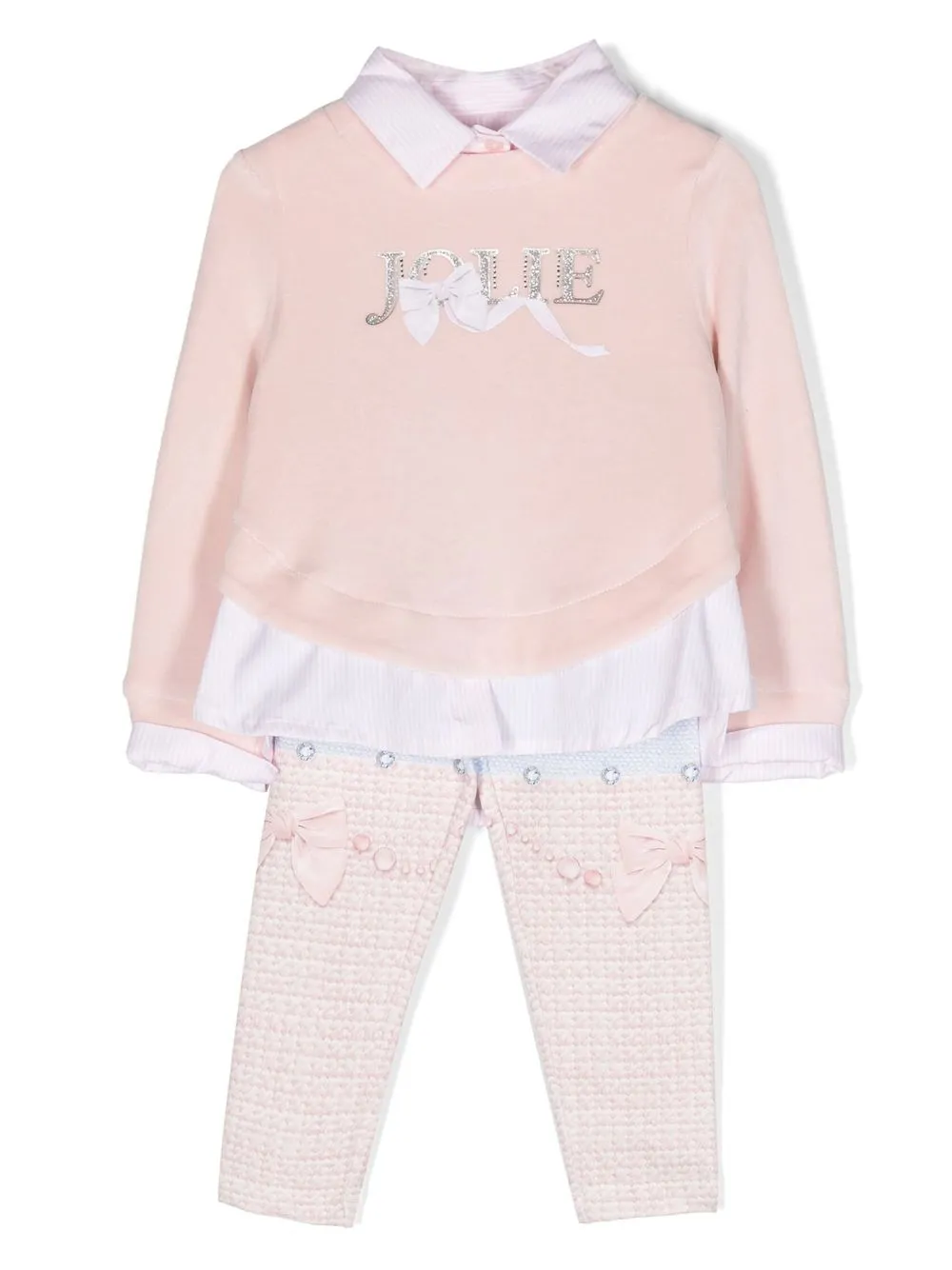 

Lapin House layered sweatshirt & leggings set - Pink
