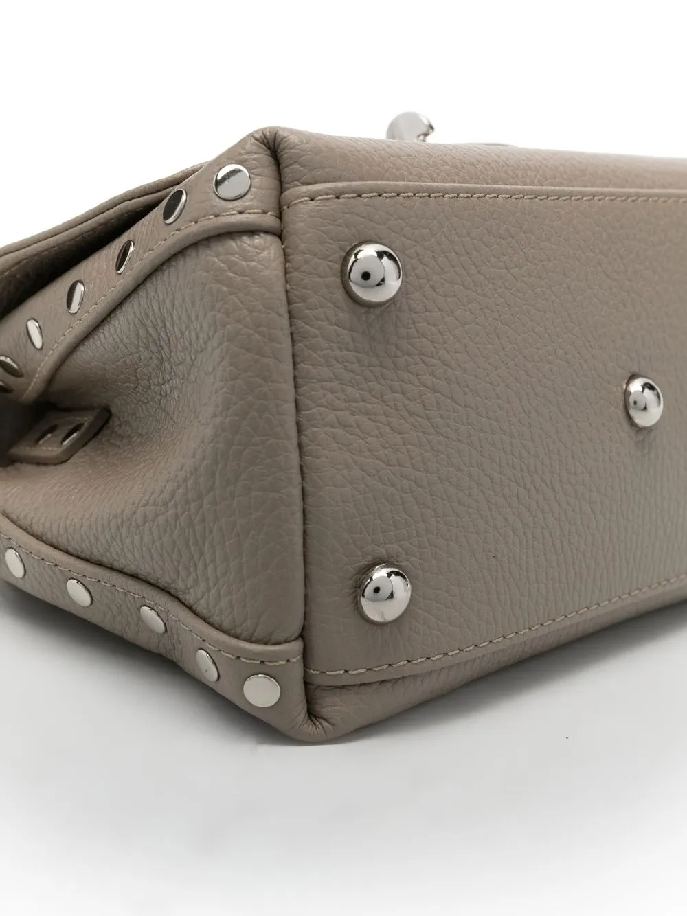 Zanellato Postina Jones Small Suede Leather Handbag In Pink