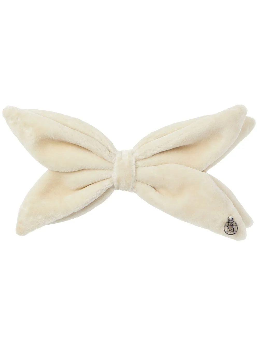 

Maison Michel Abigail velvet hair clip - White