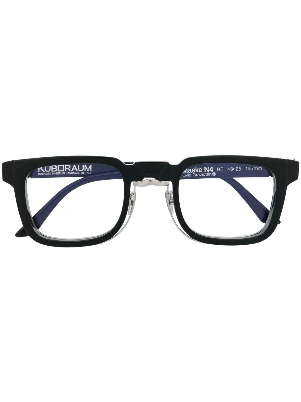 

Kuboraum lentes con armazón cuadrada N4 - Negro