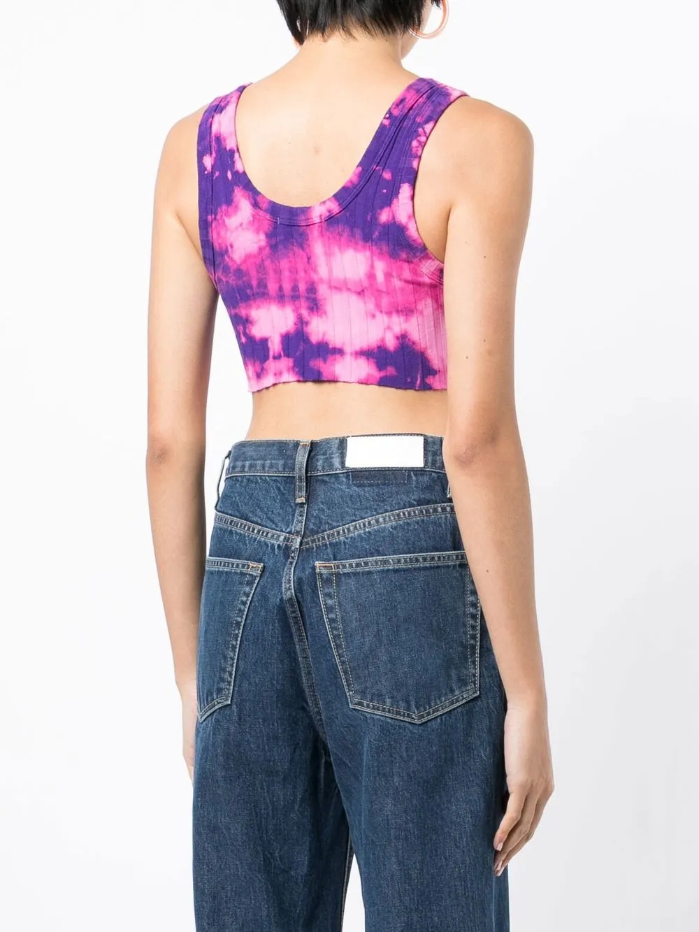 Cotton Citizen tiedye Print Cropped Top Farfetch