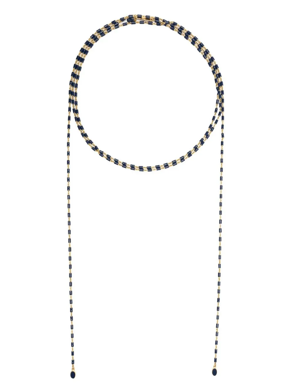 

Isabel Marant bead-embellished multi-row necklace - Blue