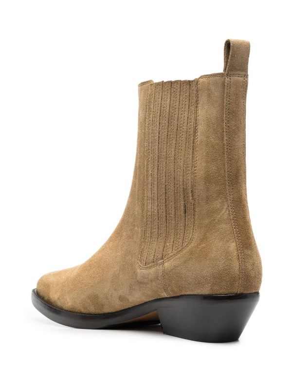 ISABEL MARANT Delena Western Ankle Boots - Farfetch