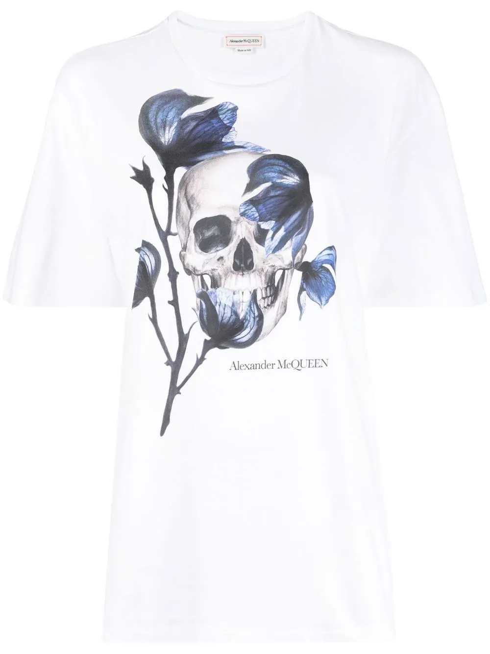 

Alexander McQueen playera con estampado gráfico - Blanco