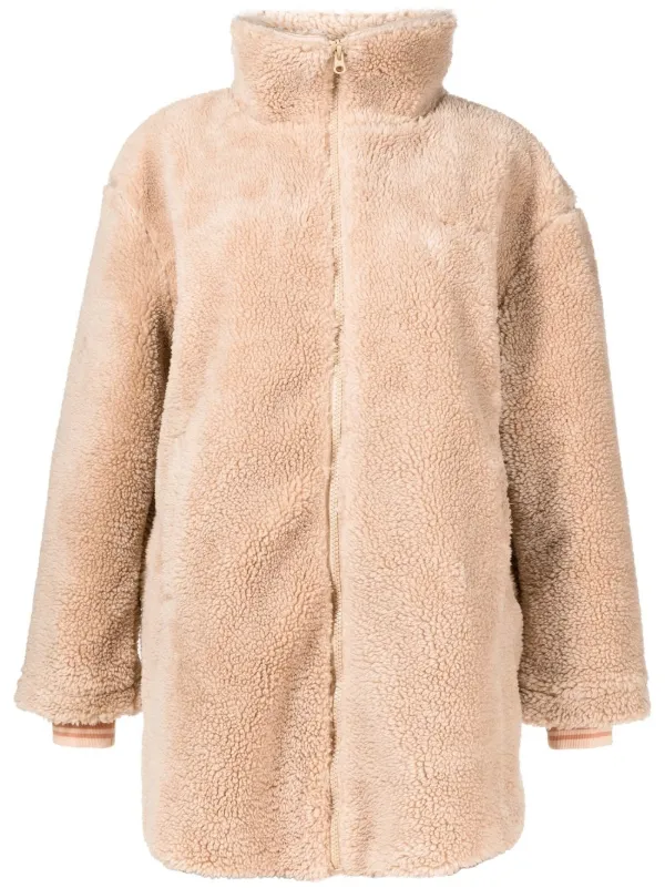 The Upside Woodford Faux-shearling Jacket in Brown