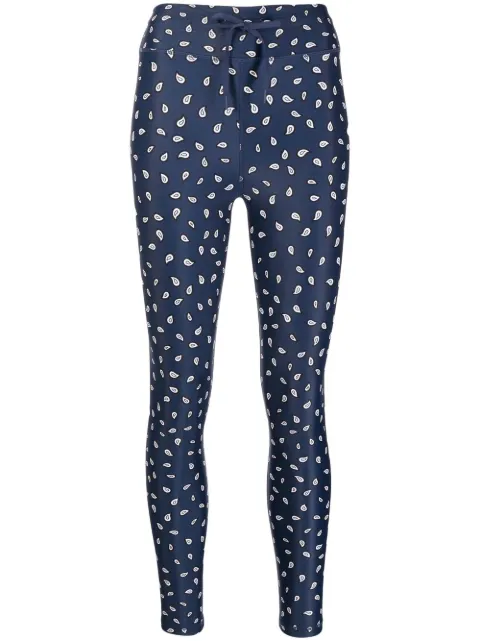 The Upside paisley-print performance leggings