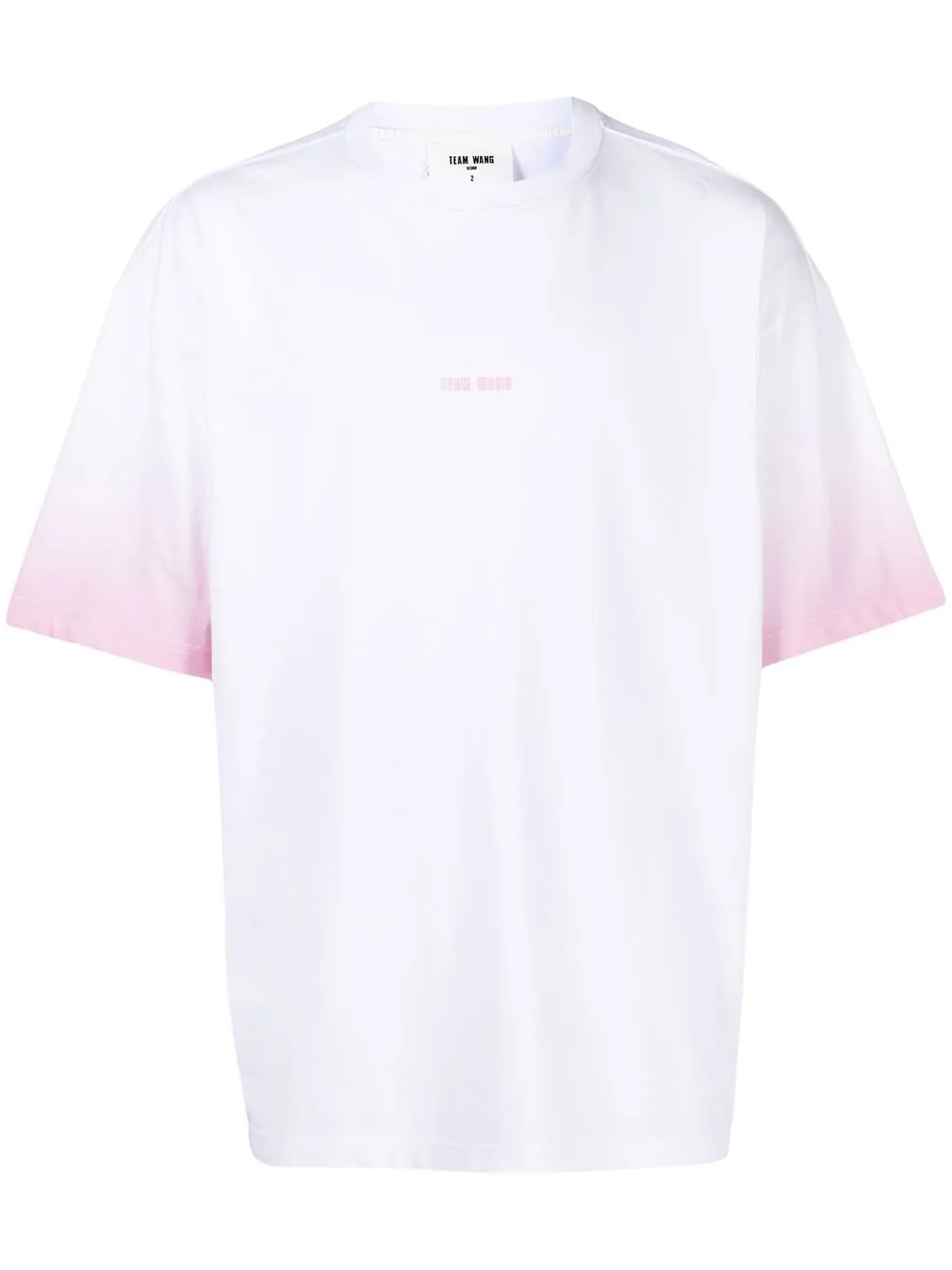 

TEAM WANG design playera con efecto degradado en las mangas - Blanco