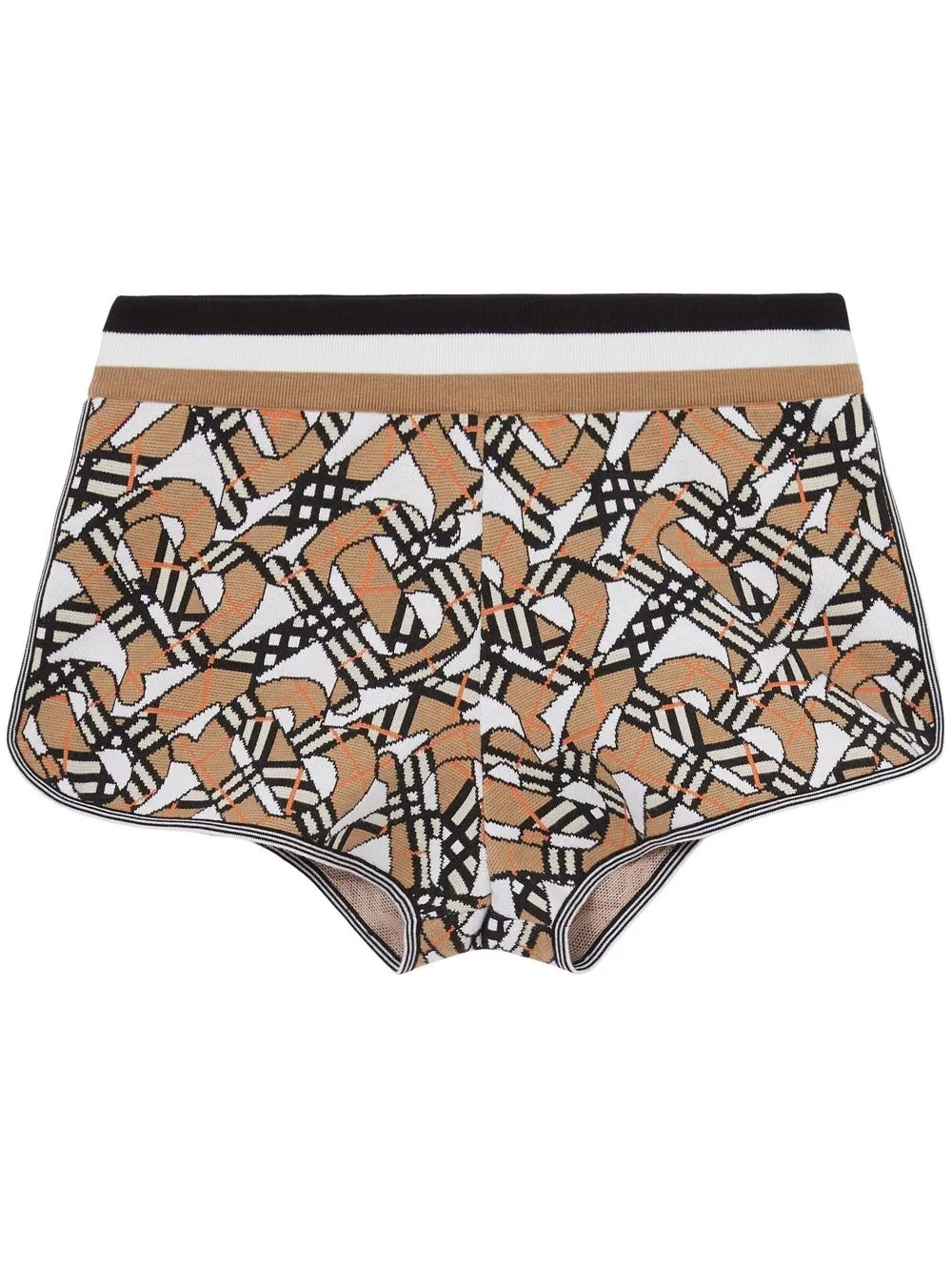 

Burberry monogram-print jacquard shorts - Neutrals