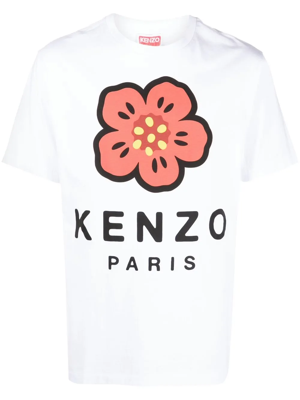 Kenzo Logo-print Short-sleeved T-shirt In Weiss
