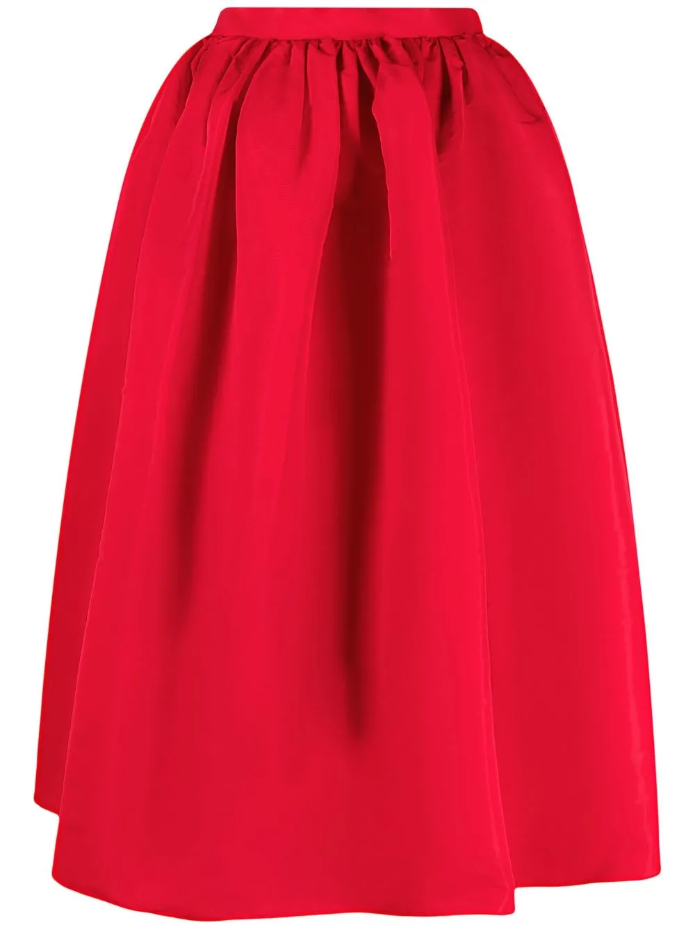 

Alexander McQueen falda midi con tiro alto - Rojo