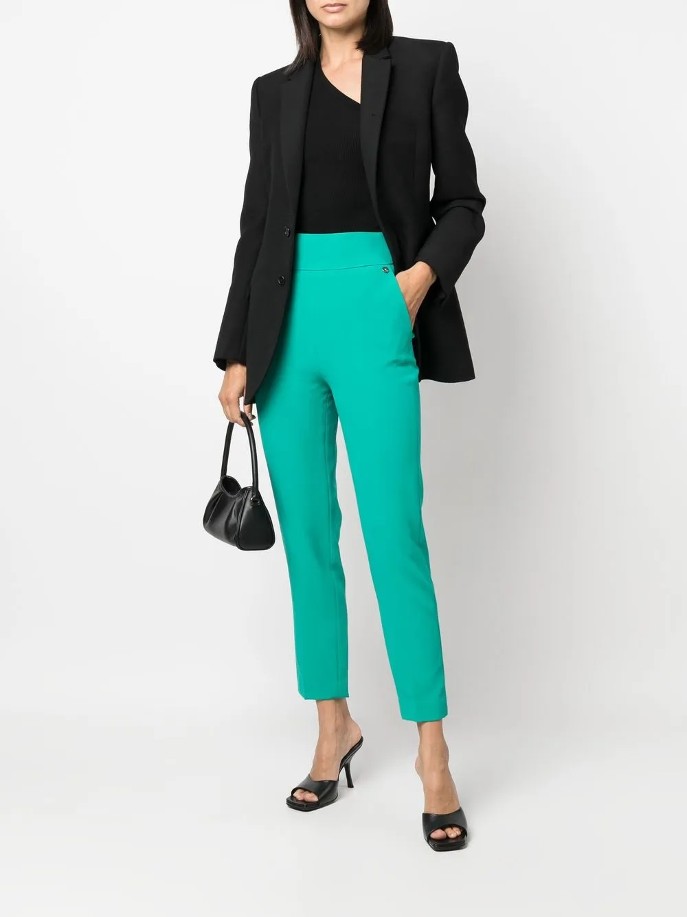 LIU JO Cropped pantalon - Groen
