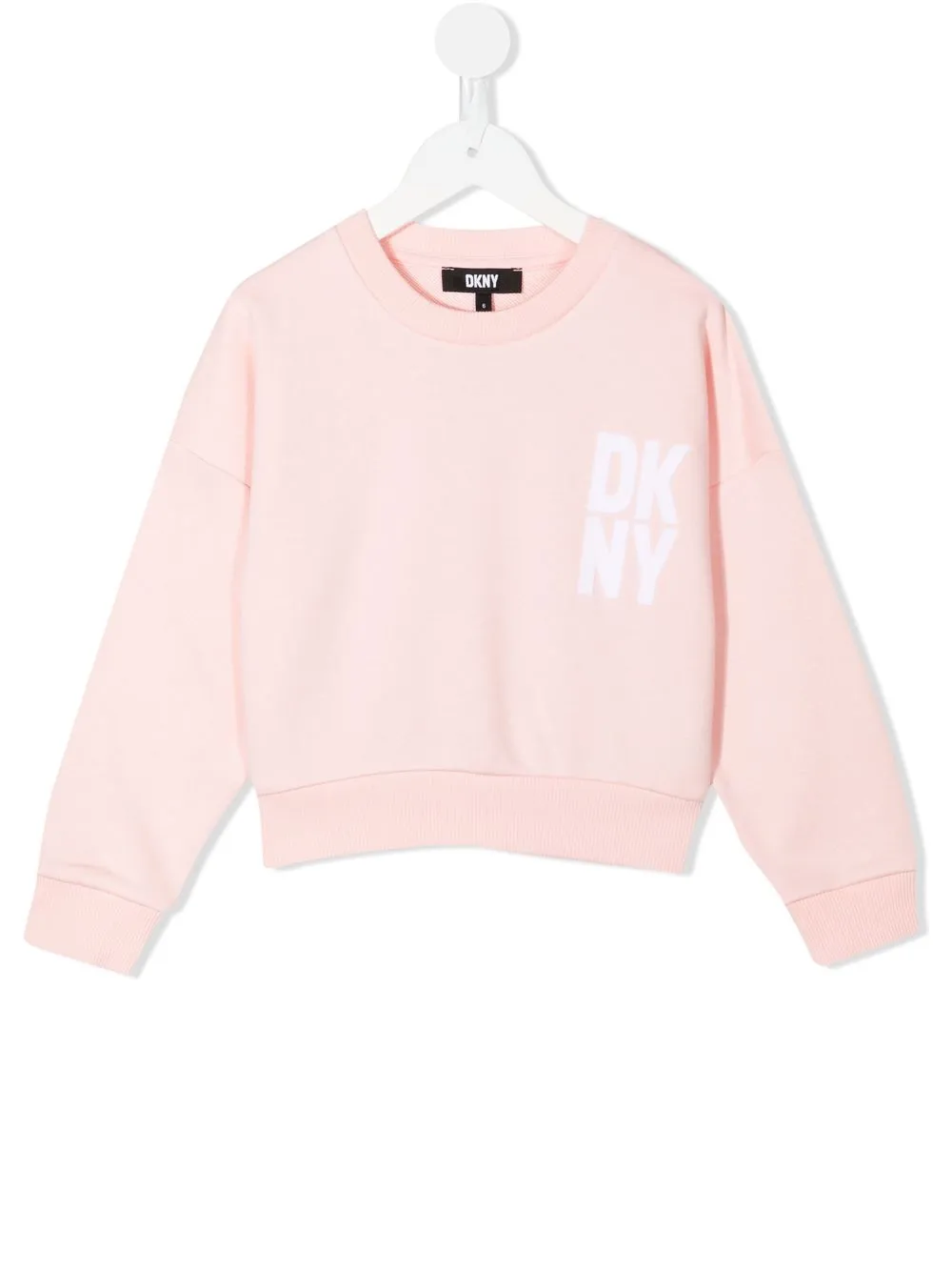 

Dkny Kids sudadera con logo estampado - Rosado