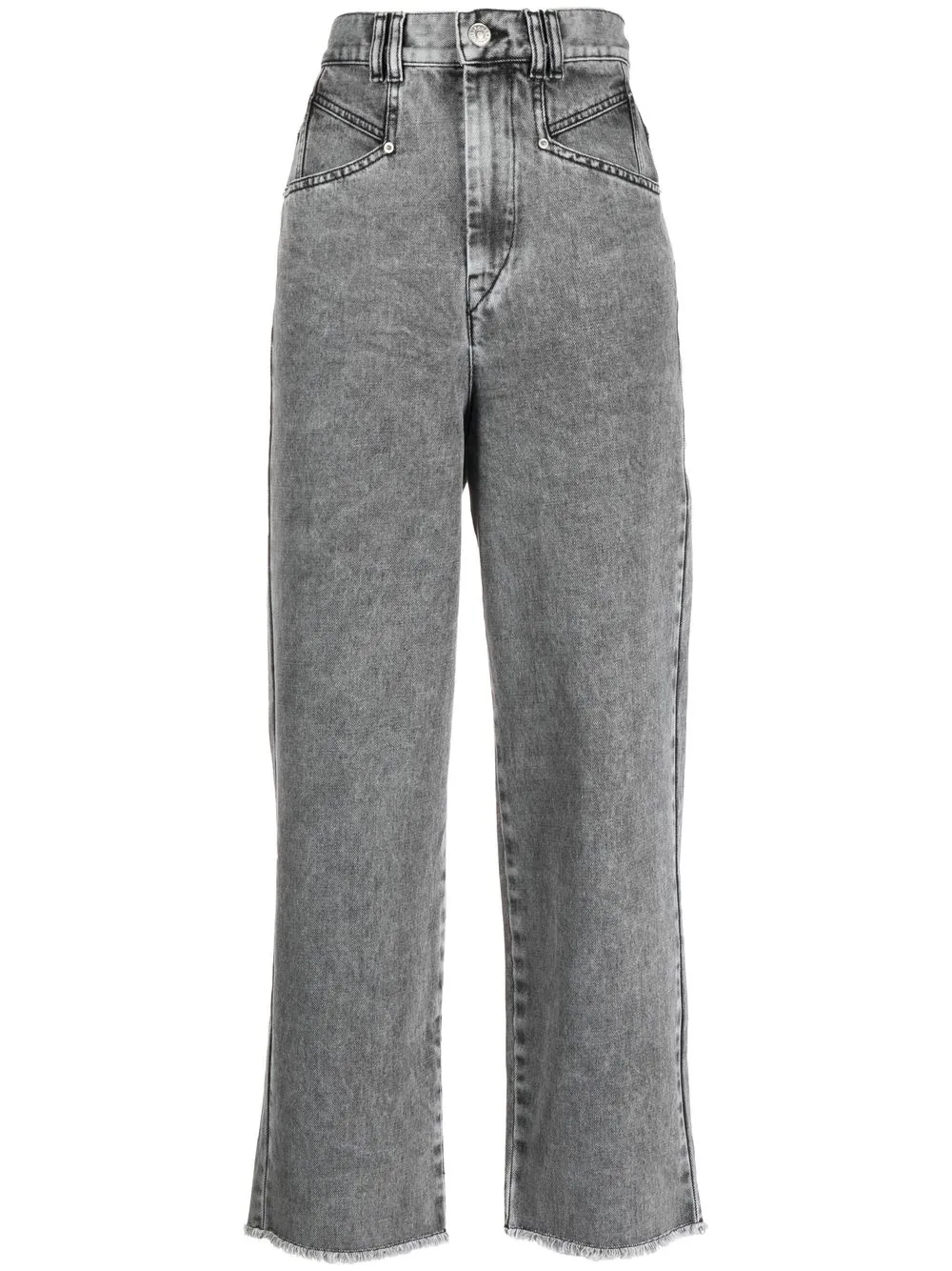 

Isabel Marant high-rise cropped jeans - Grey