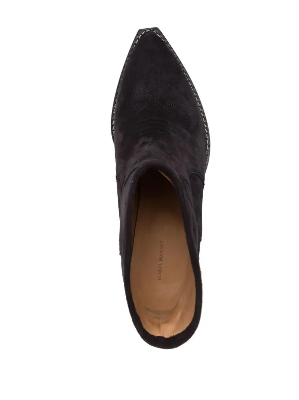 ISABEL MARANT ブラックブーツ ポインテッドトゥ ISABEL MARANT ポインテッドトゥ ブーツ | ブラック | FARFETCH JP