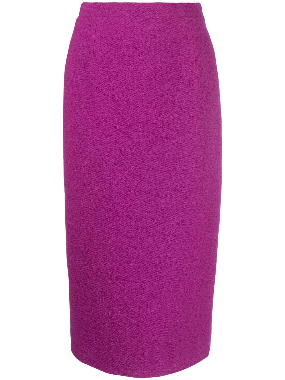 

Alessandra Rich falda lápiz de bouclé - Morado