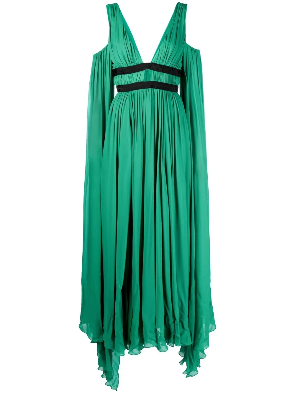 

PINKO vestido de fiesta con hombros descubiertos - Verde