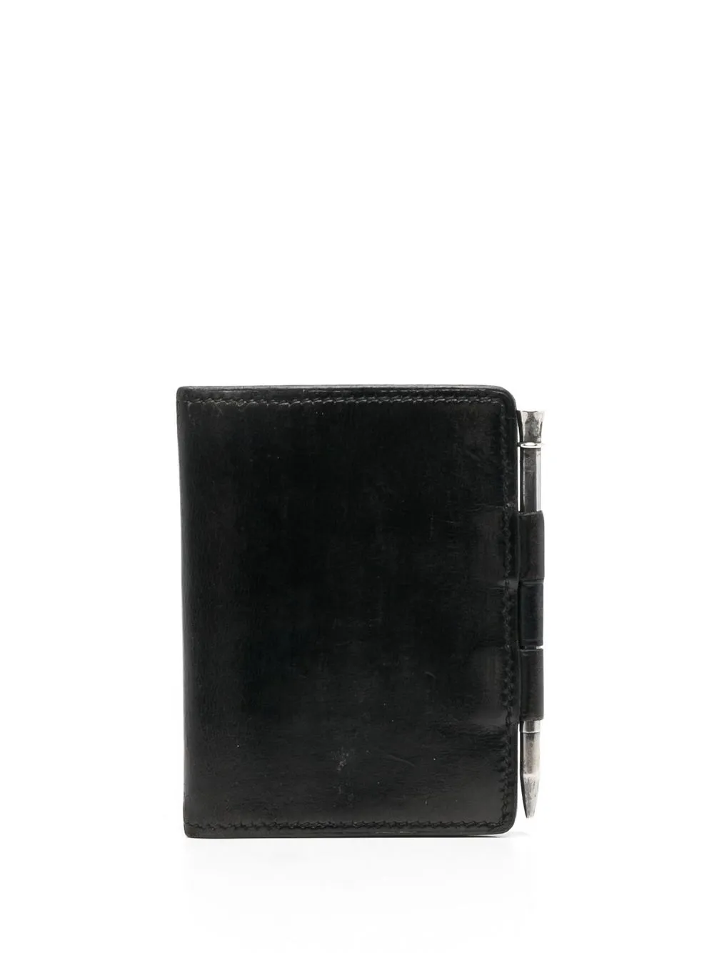 Hermès Pre-Owned 1970s pen and leather file cover | Black | Image 1