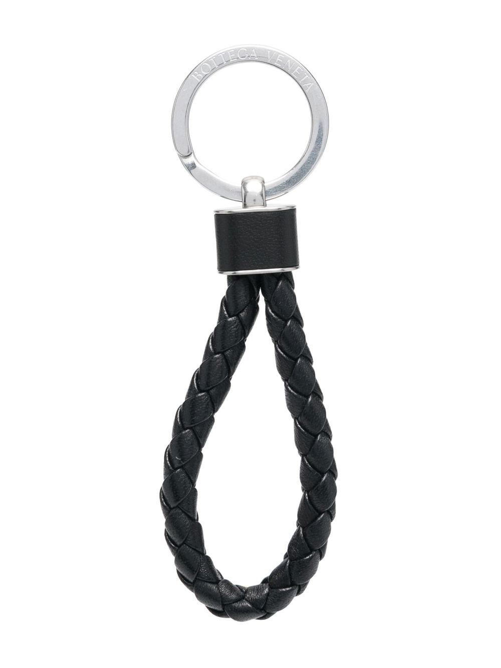 braided-strap detail key ring
