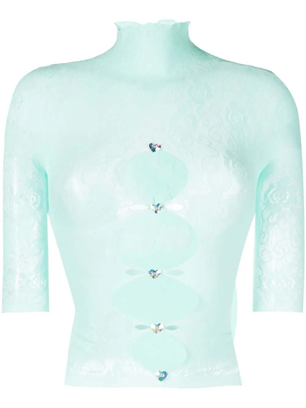 

POSTER GIRL top Pandora con aberturas - Azul