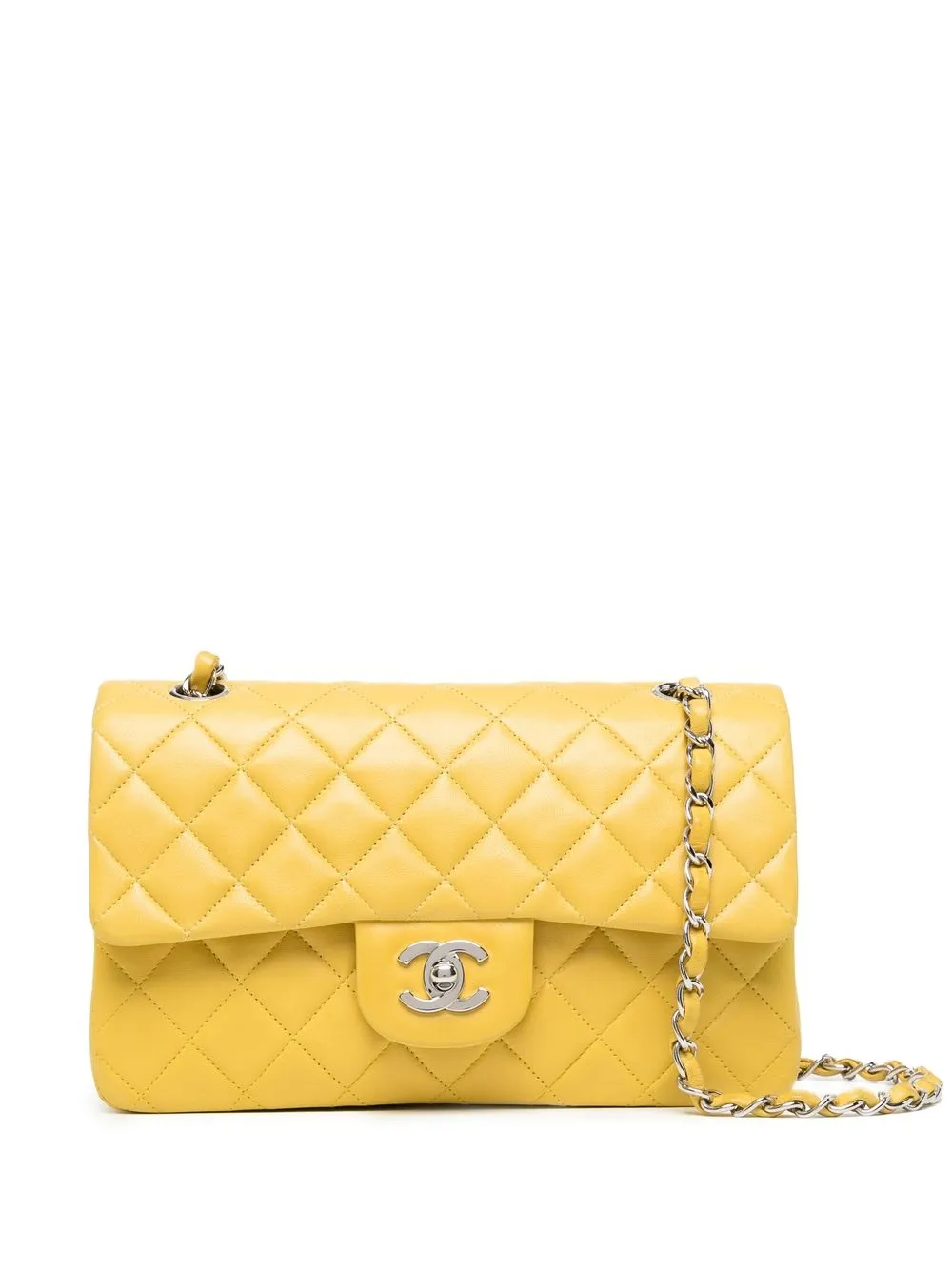 

Chanel Pre-Owned 1998 small Double Flap shoulder bag - Yellow
