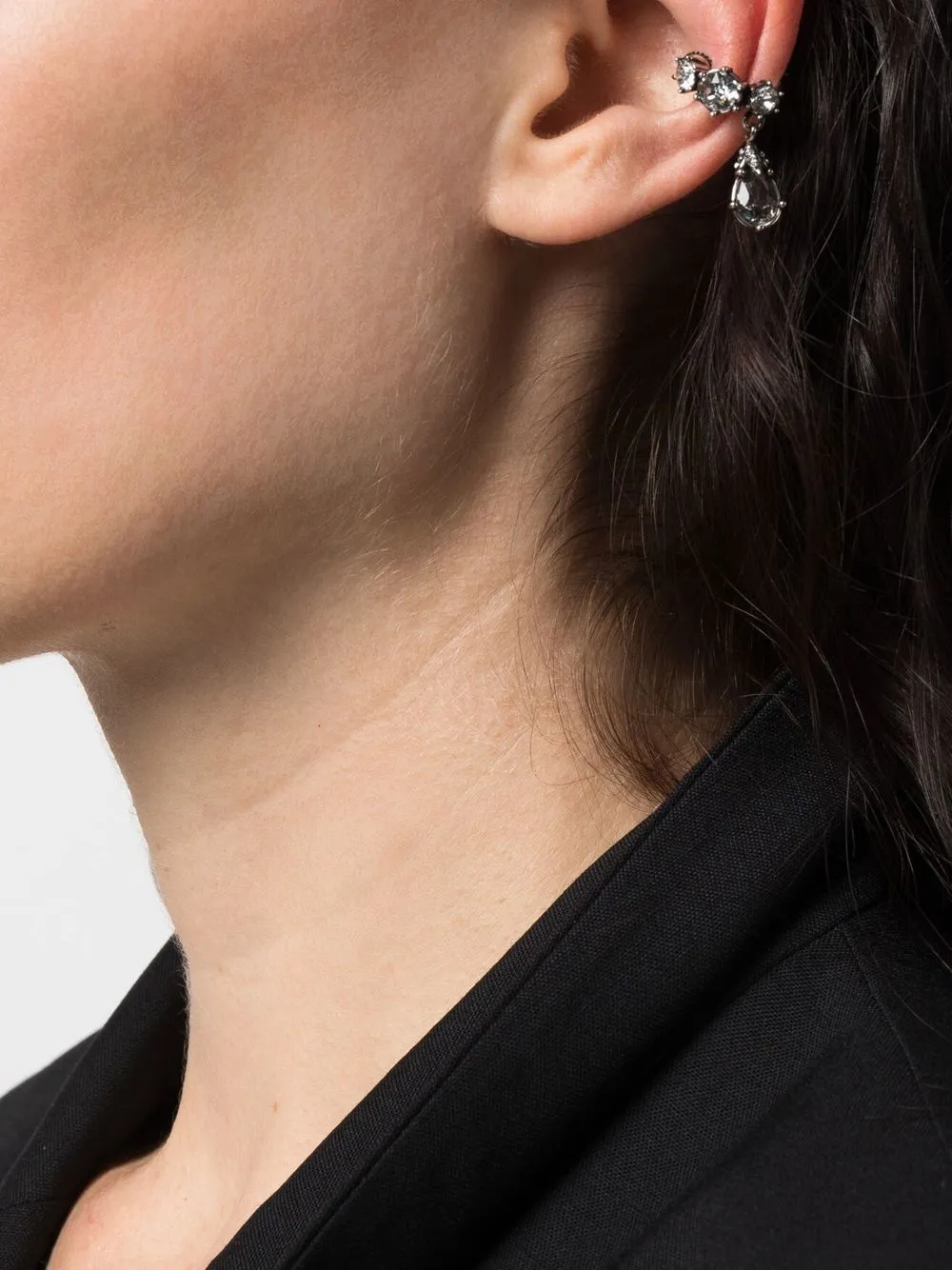 Alexander McQueen Jewelled Ear Cuff Farfetch