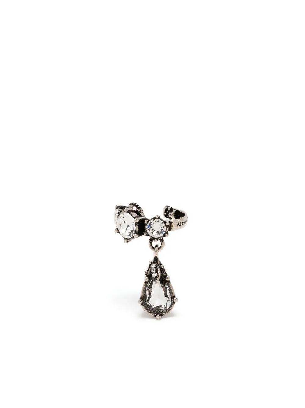 

Alexander McQueen jewelled ear cuff - Silver