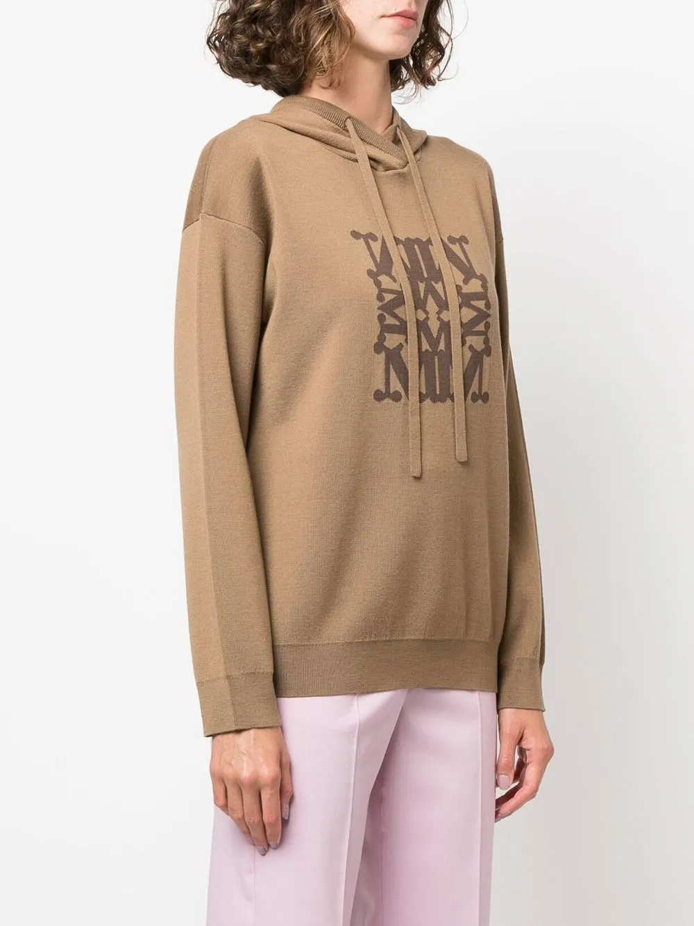 Max Mara Hoodie met lange mouwen Beige