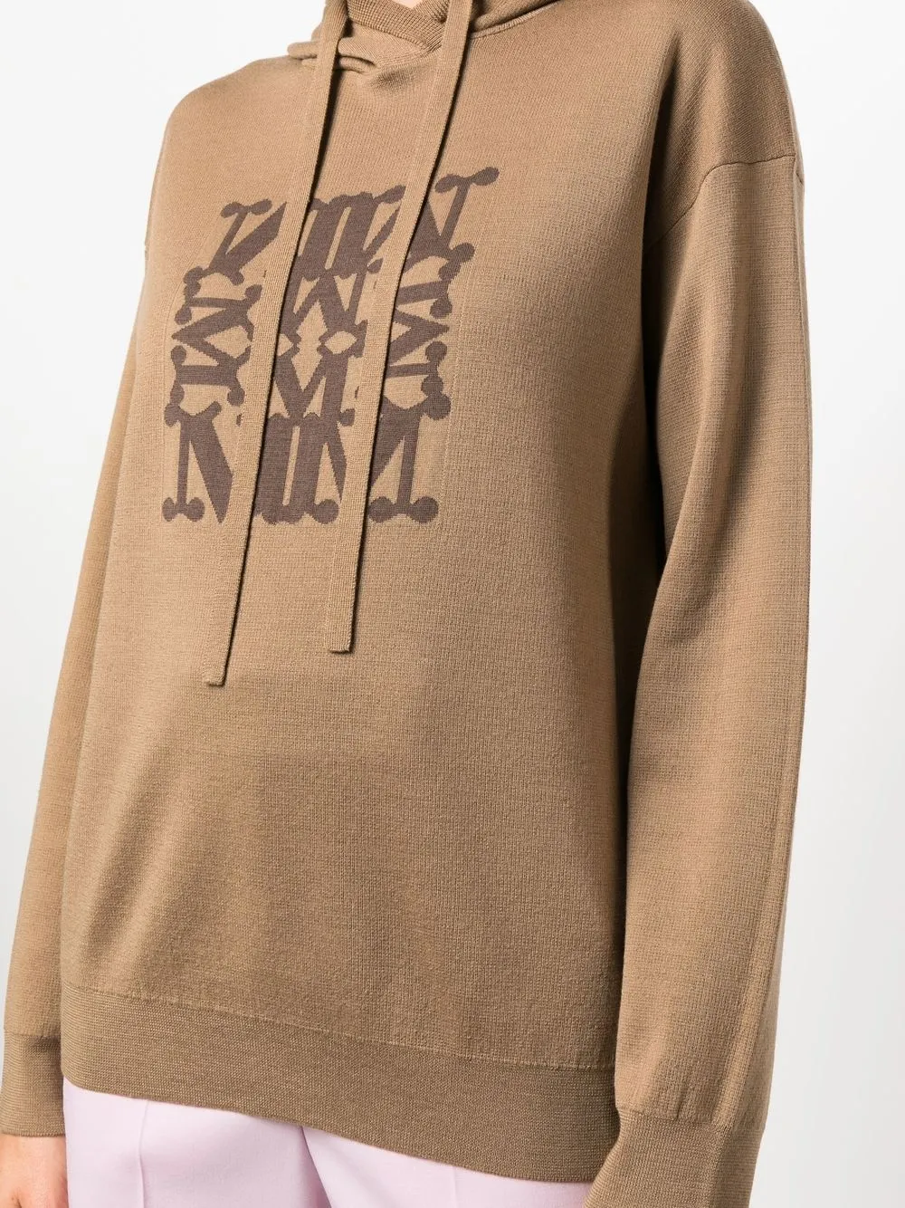 Max Mara Hoodie met lange mouwen Beige