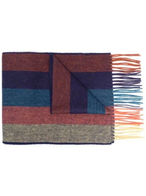 Paul Smith Artist-Stripe knitted scarf