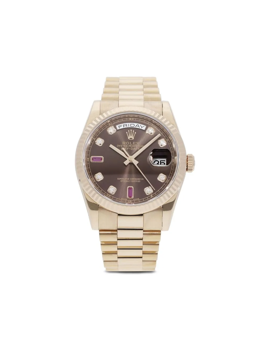 

Rolex reloj Day-Date de 36mm 2021 pre-owned - Marrón