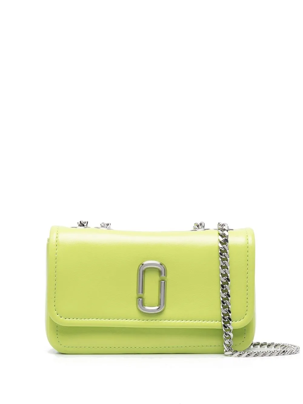 

Marc Jacobs bolsa satchel con placa del logo - Verde