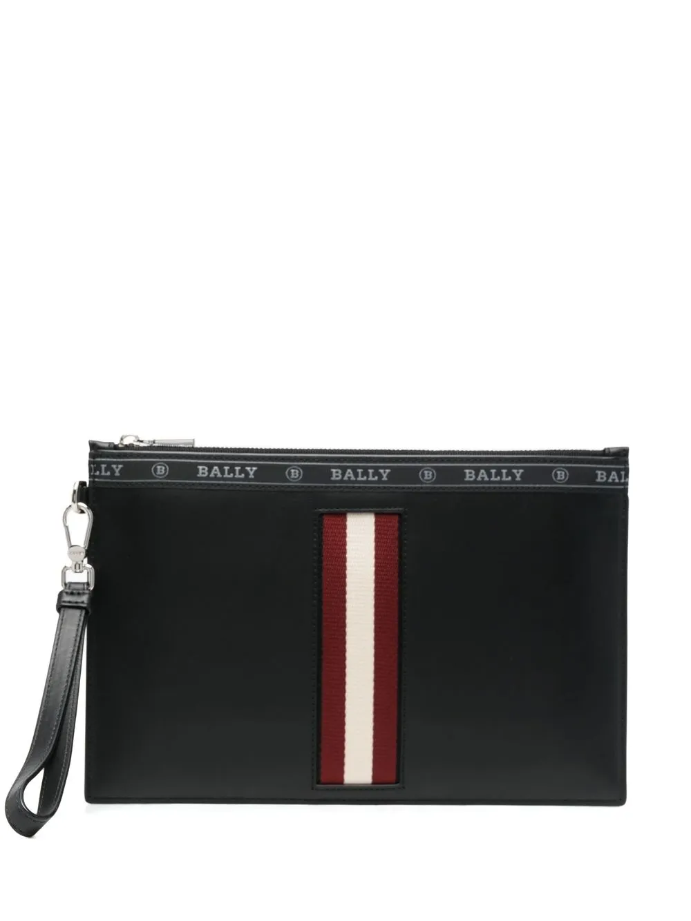 

Bally cartera con cierre y logo - Negro