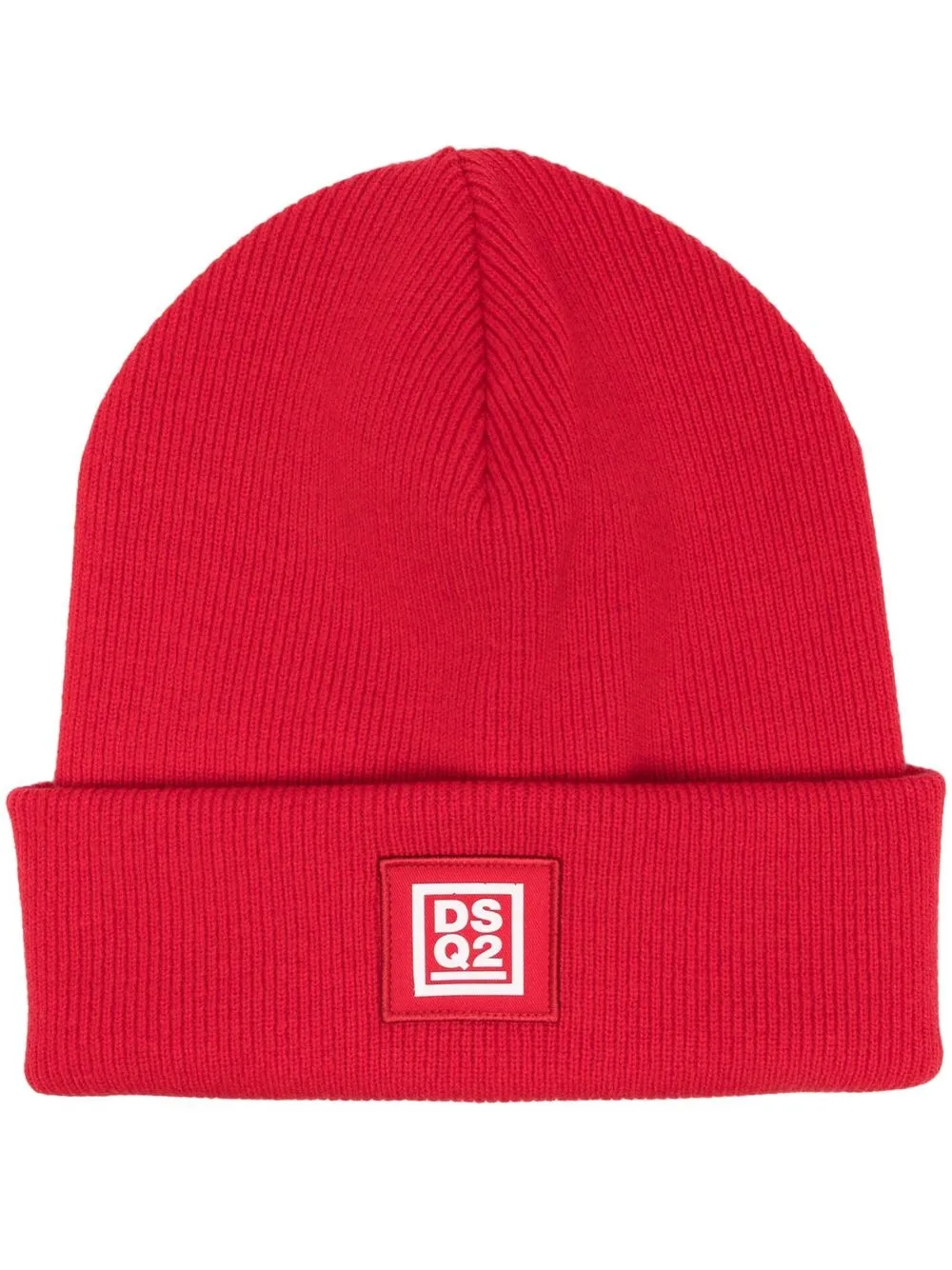 

Dsquared2 gorro tejido con parche del logo - Rojo