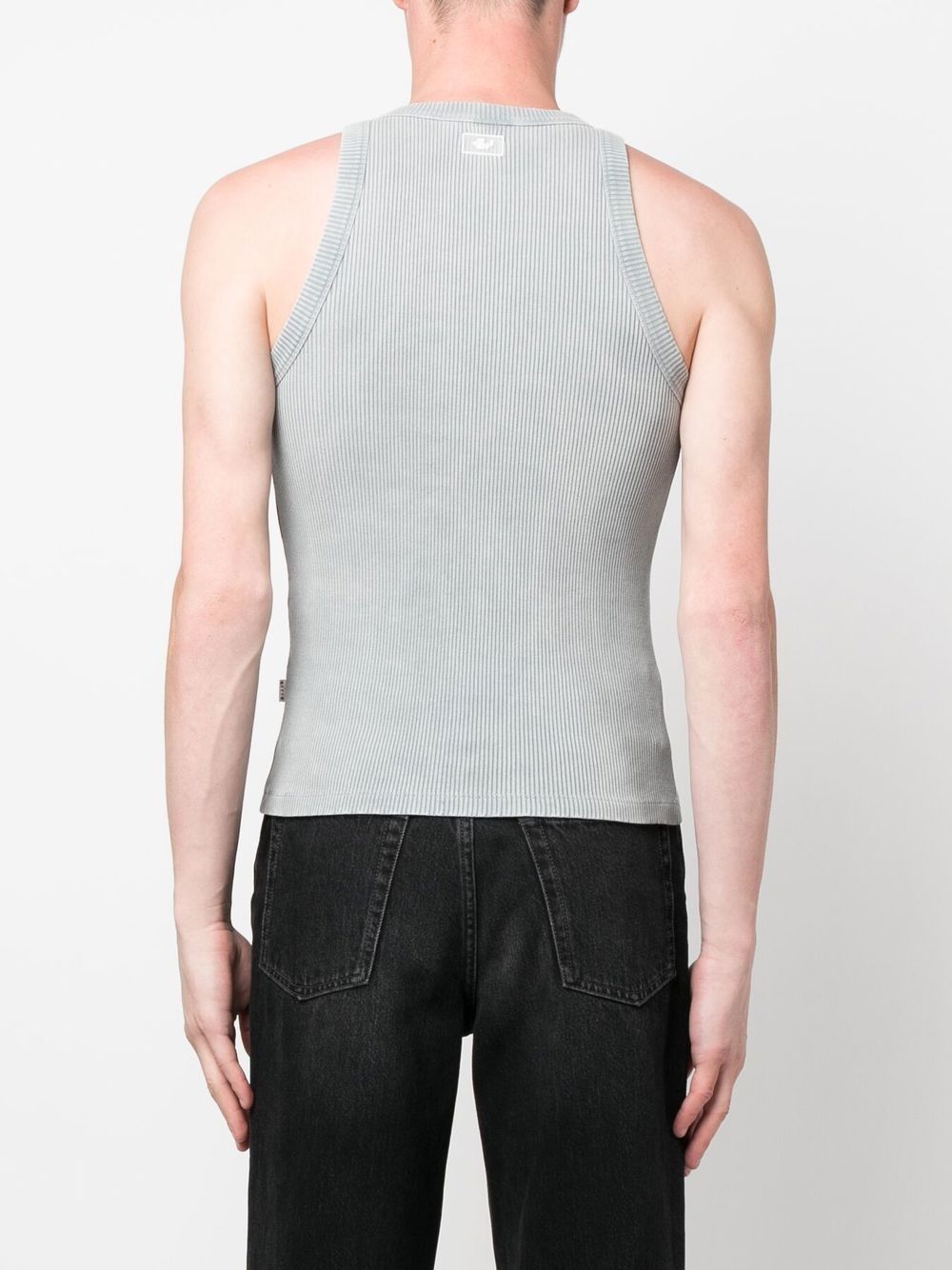 Shop Eytys Ribbed Crew Neck Vest In Grau