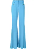 Moschino high-rise flared trousers - Blue