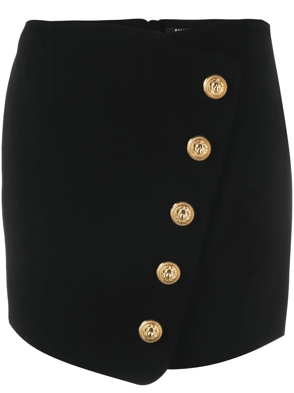 

Balmain decorative button mini skirt - Black