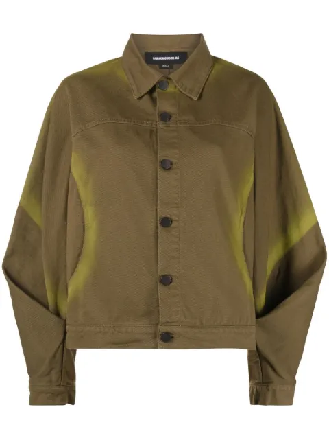 Paula Canovas del Vas spray-paint effect denim jacket