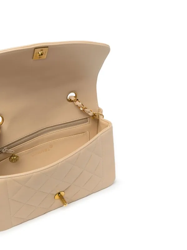 CHANEL Pre-Owned 1994-1996 Small Diana Shoulder Bag Brown