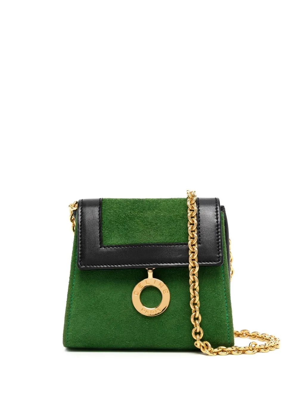 

Céline Pre-Owned bolsa mini con detalle de anillo pre-owned - Verde