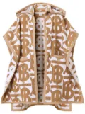 Burberry TB monogram cotton cape - Neutrals