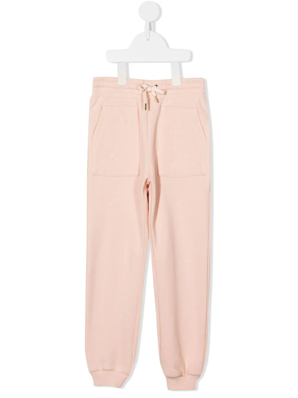 

Chloé Kids pants con cordones - Rosado